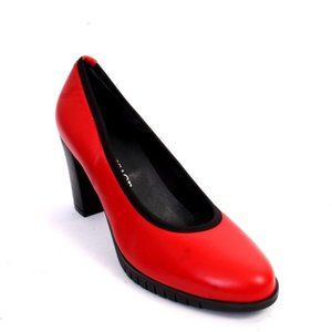 Vernissage 20633z Red Leather Platform Heel Pumps